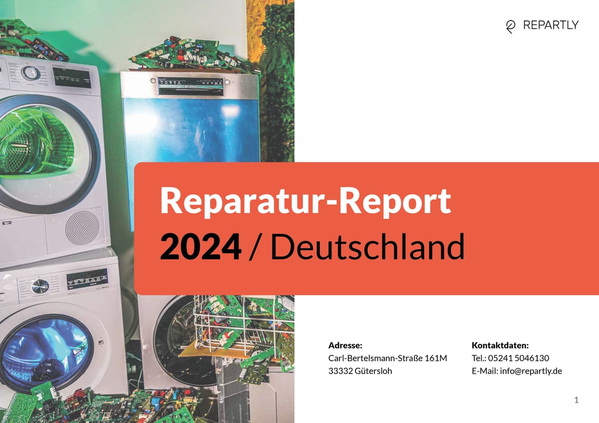 Grafiken Repartly Reparatur-Report 2024